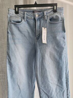 JUST USA Luisa Slim Wide Leg Jean Indigo Size 10 NWT